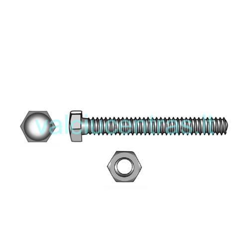 N. plieno DIN 933 A4 varžtai N. plieno DIN 933 A4 varžtai